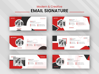 Business Email Signature Template Design business company corporate design email signature graphic design graphicsobai html mail signature popular print print template signature design signature template web web banner web footer