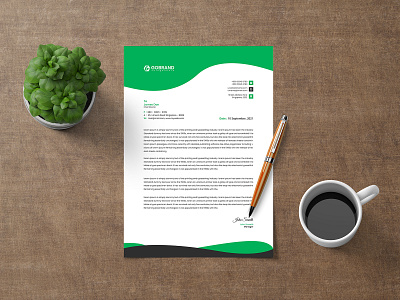 Corporate Letterhead Design Template branding business card business letterhead card design company letterhead corporate letterhead design graphic design graphicsobai letter head letterhead letterhead design logo pad design popular print print ready