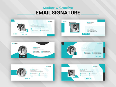 Modern Email Signature Designs banner design branding business card card design e mail email email signature email signature design graphic design graphicsobai html logo mail popular print signature design web web banner website