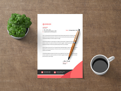 Modern Letterhead Template Design