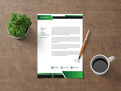 Modern Letterhead Template Design