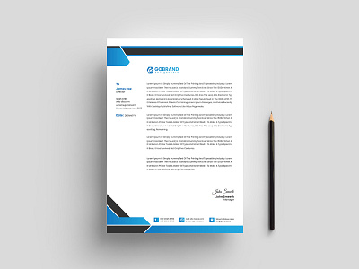 Business & Modern Letterhead Template Design branding business card business letterhead card corporate letterhead design graphic design graphicsobai letter letterhead letterhead design letterhead template logo pad design popular print template