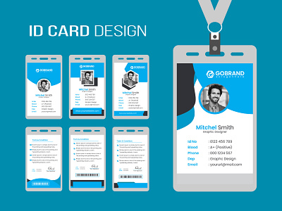 Office ID Card Design Template