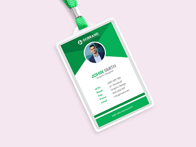 Office ID Card Design Template branding business card card card design cardid college id card corporate id card design graphic design graphicsobai id id card id card design idcard idcarddesign logo office id card popular print