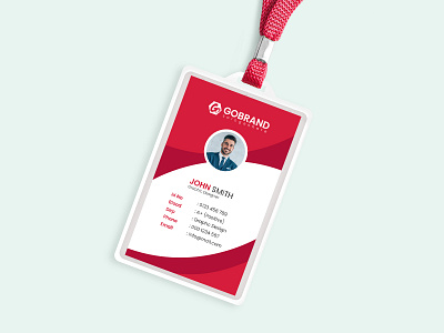 Office ID Card Design Template branding business card card design card id college id card corporate id card design graphic design graphicsobai id id card id card design id card template idcard logo popular print simple id card