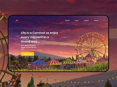 Carnival web design design ui ui design uidesign web design web ui webdesign website website design