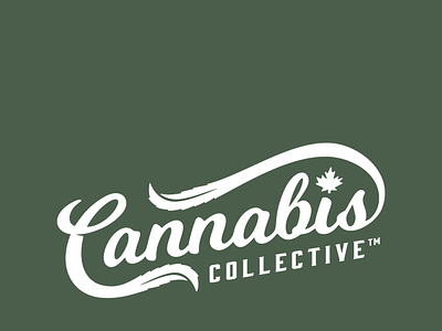 Cannabis Collective Logo Design branding cannabis design green leaf logo marijuana modern typography vector vintage