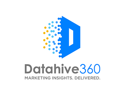 Data Hive 360 Logo Design 360 branding data design hive illustration logo modern typography vector