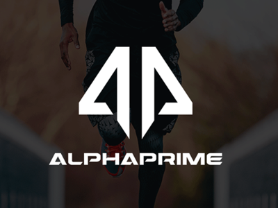 AlphaPrime Logo athletic branding design logo modern vector