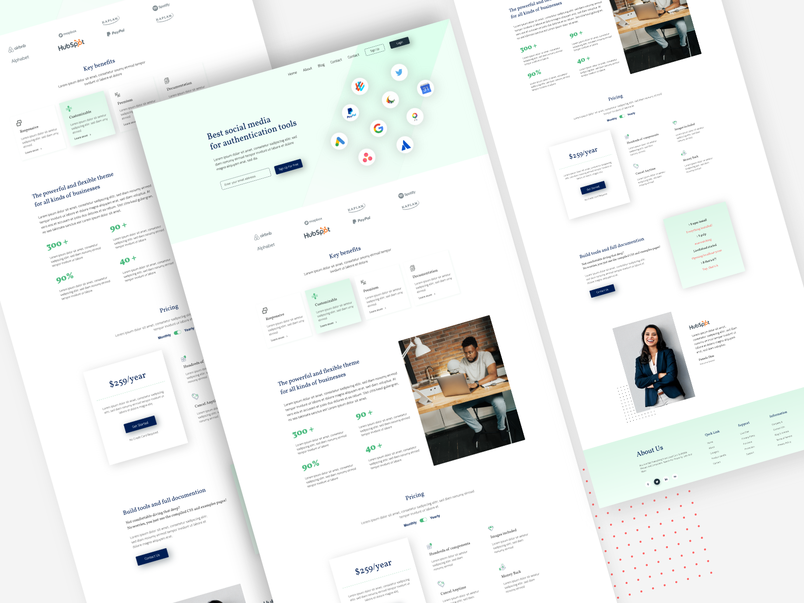 Track Social Media authentication web design by Sahed Kawser on Dribbble