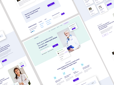 Doctor landing page design