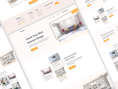 Interior webPage Design agency agency website design doctor appointment furniture design furniture website graphic design inspiration interface interior landing page template design templatedesign ux web web design website
