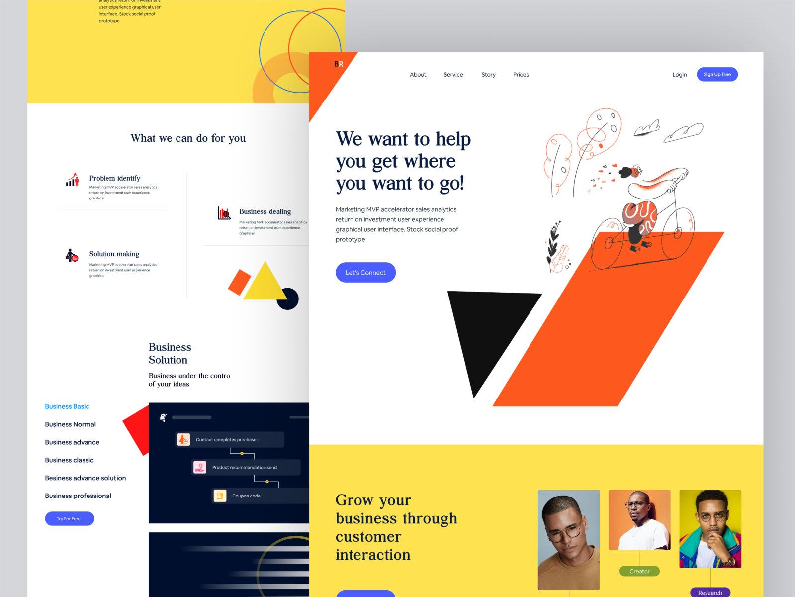 Marketing Landing Page by Sahed Kawser on Dribbble