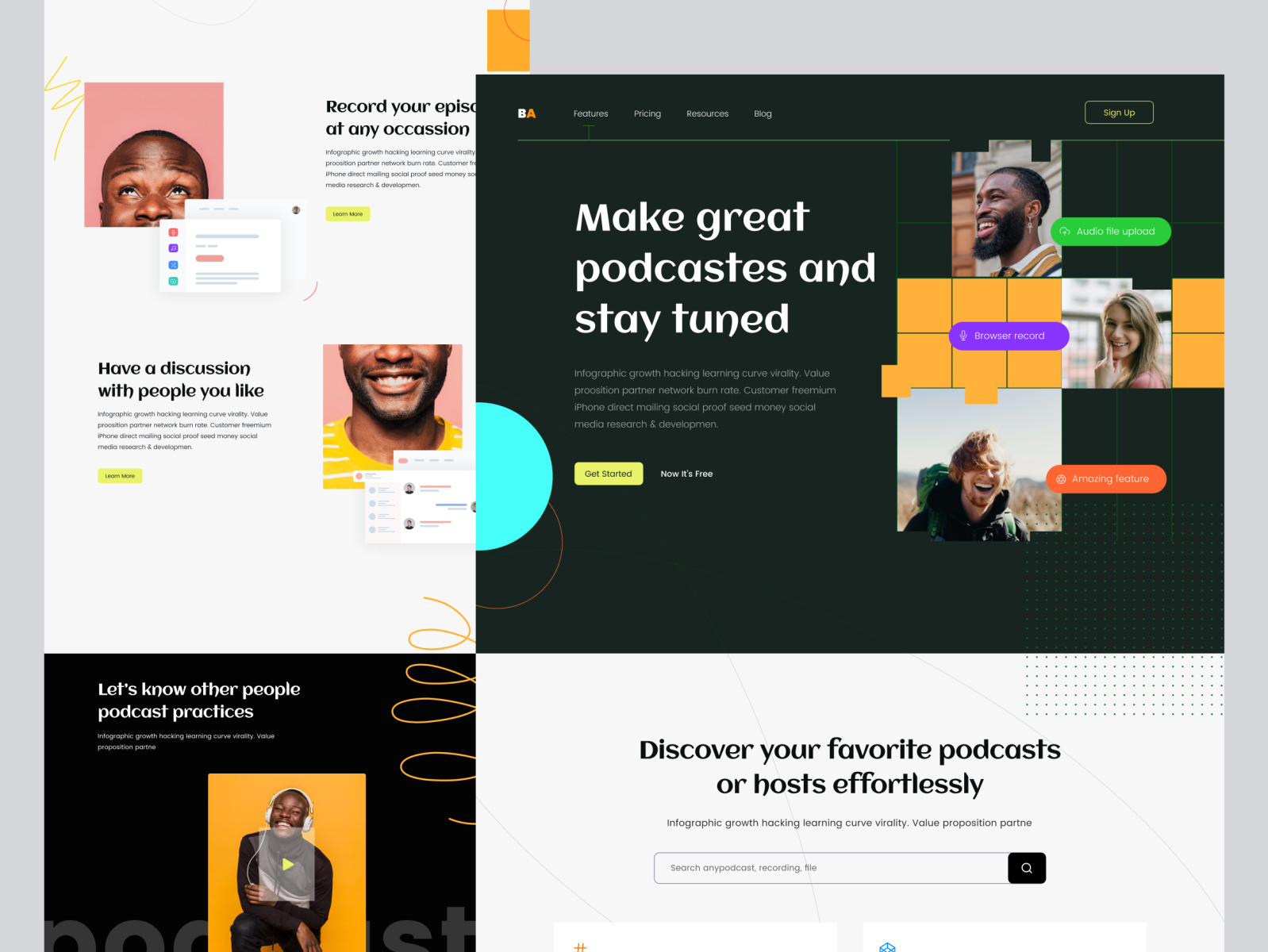 Podcast-Landing Page