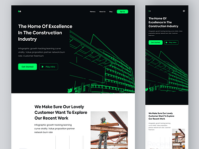 Architectural Studio architectural architectural studio architecture landing page architecture landing page design exterior architecture graphic design interior architecture landing page design minimal design popular design real estate responsive responsive design website