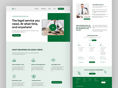 Legal Law's Firm Agency Landing Page