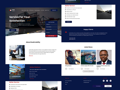 Shipping Agency Website Re-Design