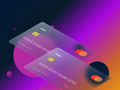 Payment Card Glassmorphism