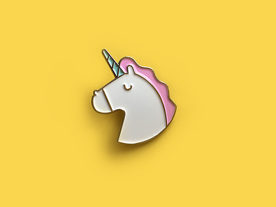 Unicorn Pin enamel fun horse illustration pin unicorn vector