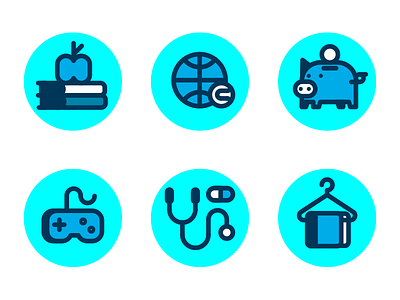 icons for a simulator education game icon illustration line money pictogram simulator vector