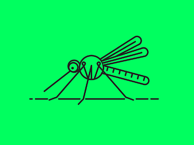 Mosquito design geometric icon illustration illustrator line minimal vector