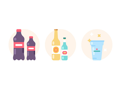 Beverages icons