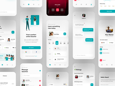 Teacha - Find a perfect teacher - App UI 2020 app design design flat inspiration interface minimal mobile mobile app mobile design mobile trends mobile ui mobileinspiration mobiletrends mobileui trending uidesign uiinspiration uitrends uiuxdesign