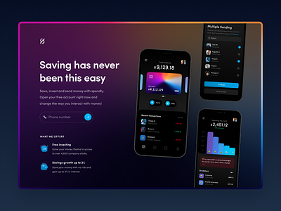 Banking App Landing Page