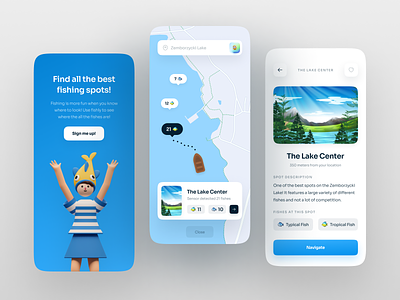 Fishing Spots App UI