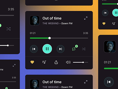 Music Player 3d album artist component crypto dark dark mode dark theme dark ui music music player nft night night mode pause play player playlist song stock