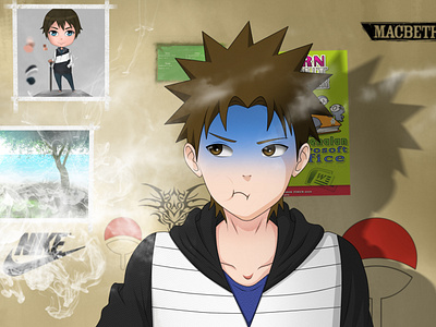 Don't Smoke anime anime smoke illustraion sai