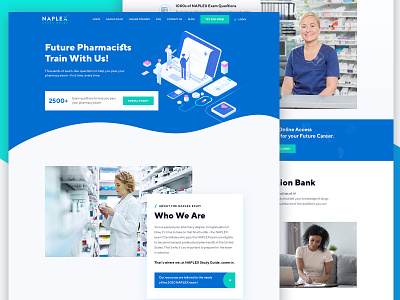 Naplex Website Redesign | UI UX app clean color doctor graphics health health web healthcare hospital illustration inspiration latest medical modern pharmacy ui ux web web layout web ui website design