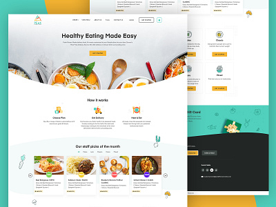 Fitness Meal Website UI UX