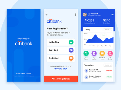 Citibank concept | Banking Mobile App UI/UX