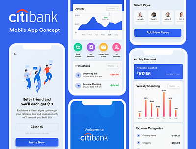 Banking app Concept UI app design app ui bank bank app banking card app concept app design dribbble dribbble invite finance app invitation mobile app money app payment app saving app ui ux