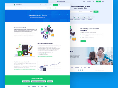 Compare care website UI/UX design dribbble dribbble invite dribbbleinvites healthcare website hospital listing hospital website invitation medical pharmacy ui design uiux web concept web design web ui webdesign website design