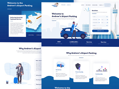 Landing Page for Airport Parking Website
