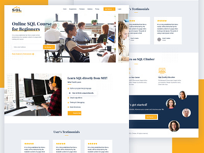 Online Education Website UI/UX Redesign business clean creative design education flat layout online psd school server tutor ui ui design uiux video web design web layout web ui website