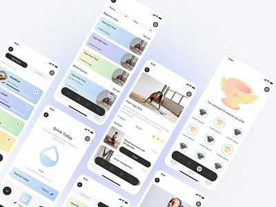 Wellness | Sporty lifestyle | Mobile App branding logo ui