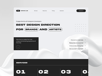 Agency Landing Page branding design graphic design illustration logo ui ux