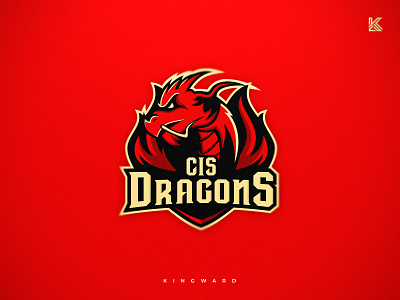 Cis Dragons branding design esport illustration kingward logo mascot mascotlogo sport vector