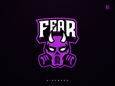 Fear Gaming branding design esport illustration kingward logo mascot mascotlogo sport vector