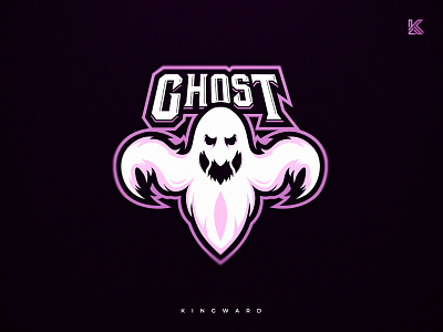 Ghost branding design esport illustration kingward logo mascot mascotlogo sport vector