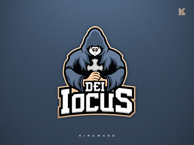 Dei Iocus branding design esport illustration kingward logo mascot mascotlogo sport vector