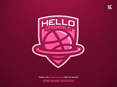 Hello Dribbble debuts debutshot design firstshot hellodribbble illustration logo mascot mascotlogo