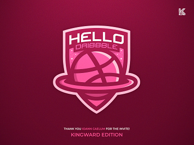 Hello Dribbble debuts debutshot design firstshot hellodribbble illustration logo mascot mascotlogo