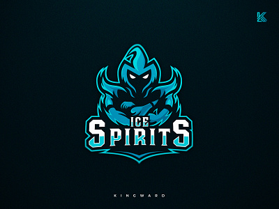 Ice Spirits branding design esport illustraion kingward logo mascot mascotlogo sport vector