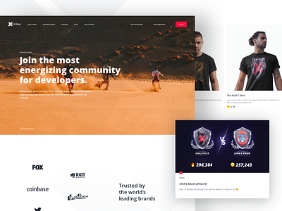 X-Team / Landing Page - For Developers clean code design developer landing landingpage ui ux web website