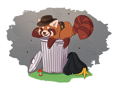 Dumpster Diver illustration