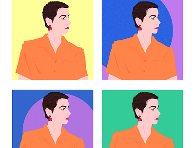 Fresh new self-portrait adobe illustrator adobe photoshop colorful design illustration illustrator logo portrait selfportrait ux wacom intuos woman illustration womenintech